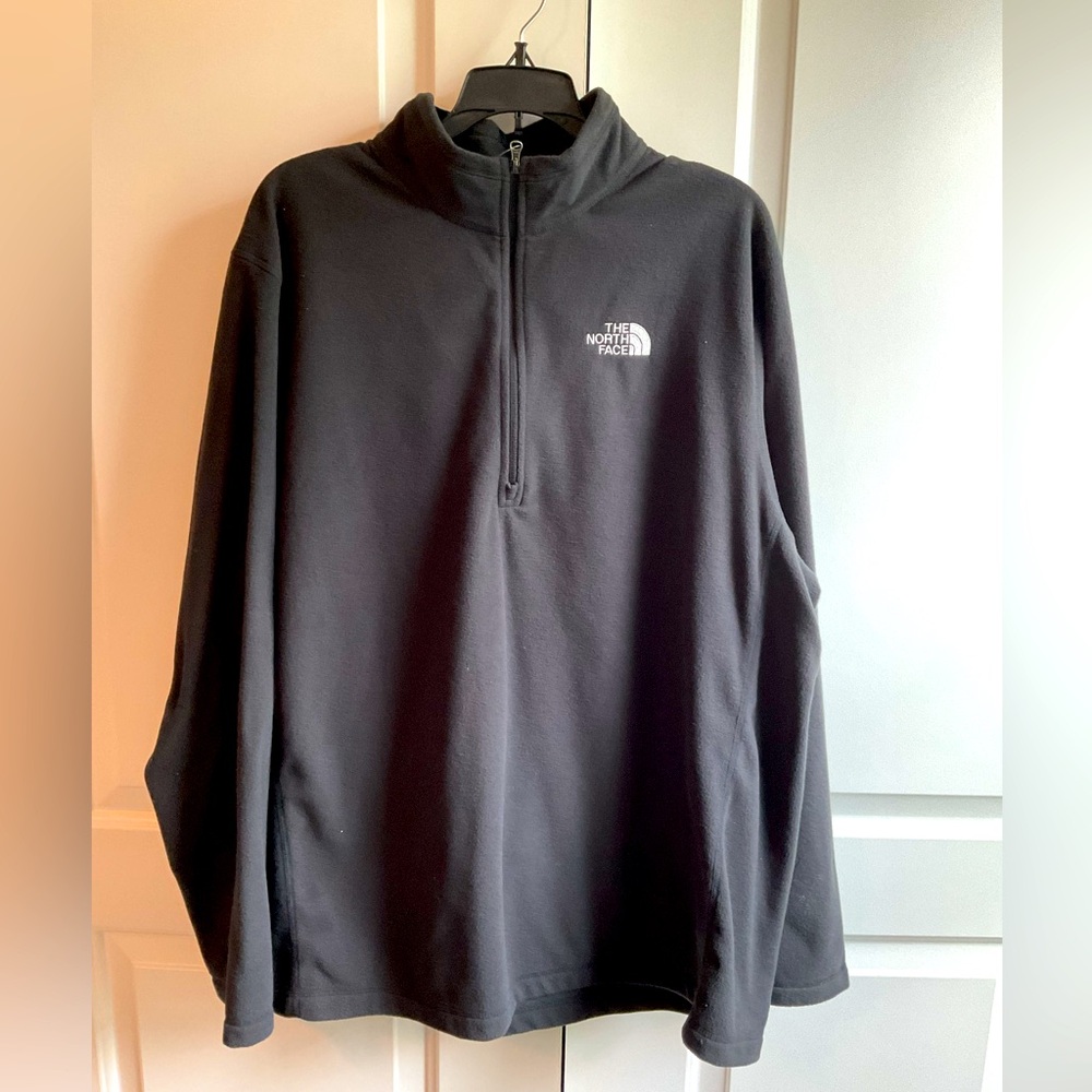 The North Face Mens Fleece 1/4 Zip Pullover NWT Black Size XL